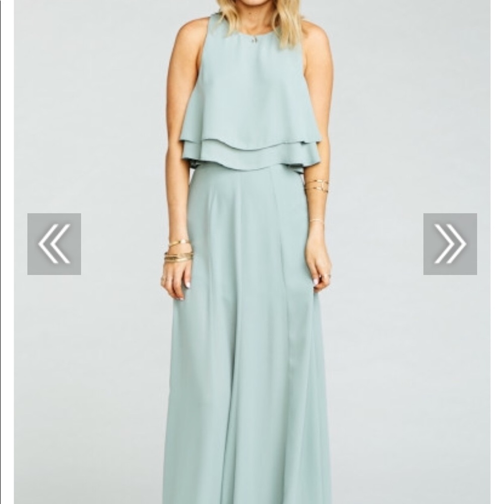 Show Me Your MuMu Bridesmaid Dress CropTop/Skirt